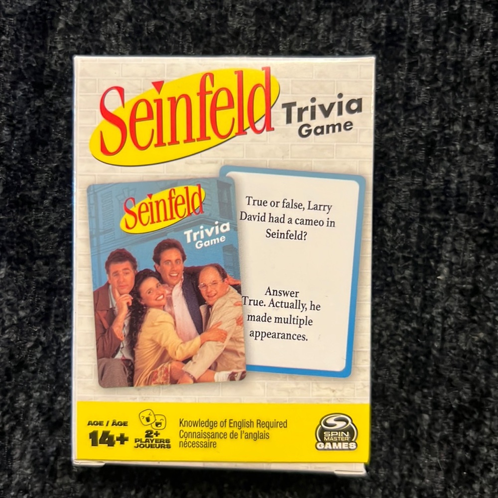 Seinfeld Trivia game 53 cards